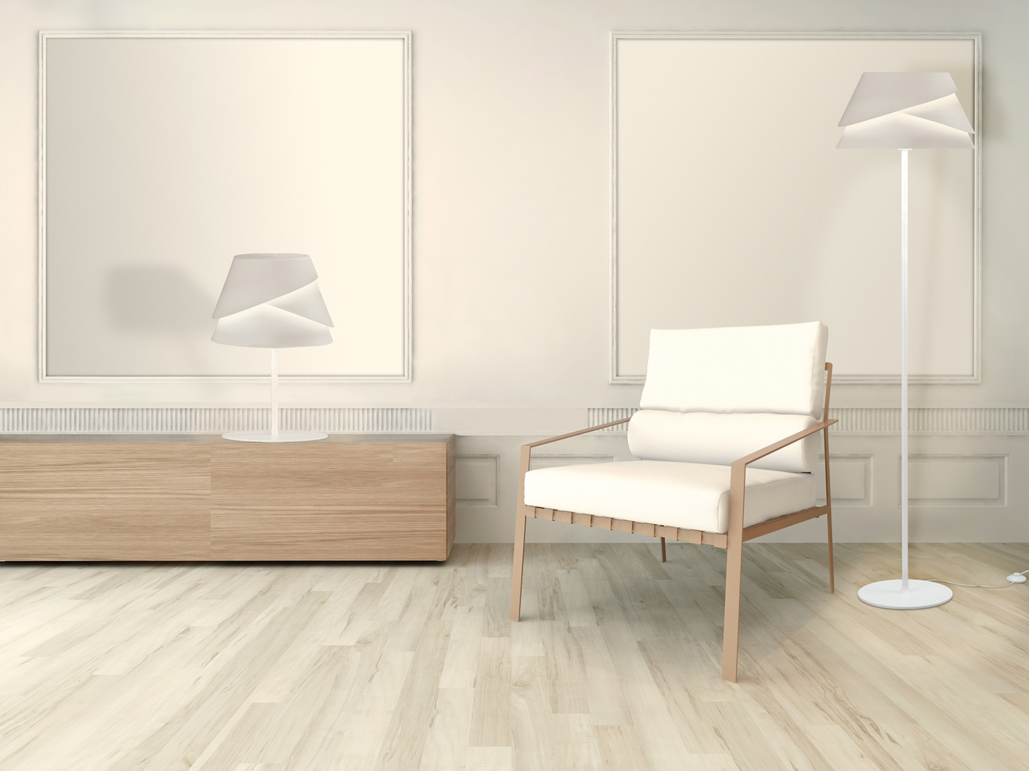Alboran Floor Lamps Mantra Shaded Floor Lamps